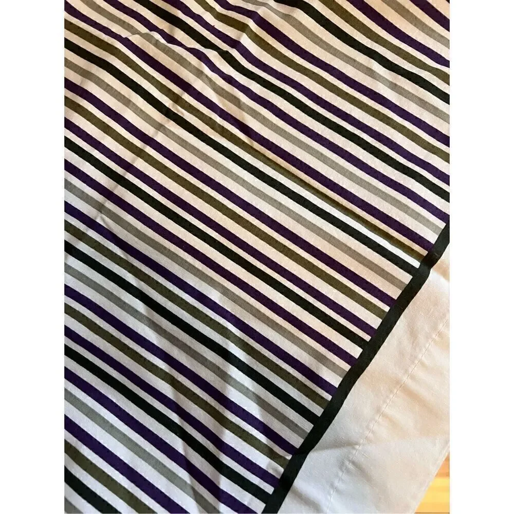 Vintage Jewel Tone King Size Flat Sheet and Pillowcases Moody